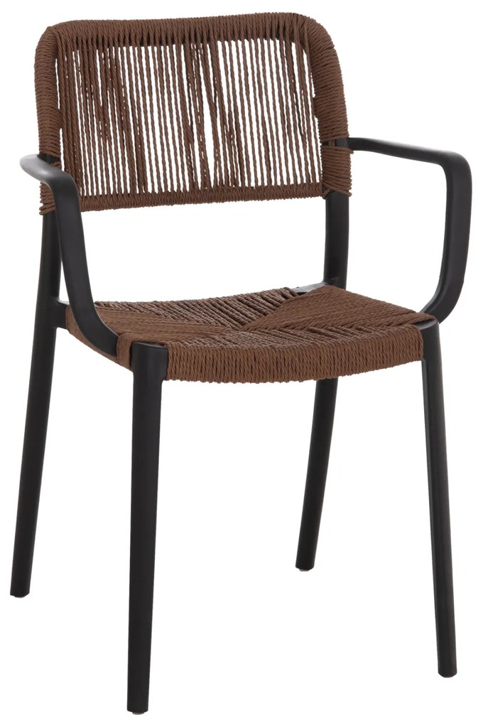 ΠΟΛΥΘΡΟΝΑ ΕΞ.ΧΩΡΟΥ STRIDER HM6391.02 ΜΑΥΡΟ ΠΟΛΥΠΡΟΠΥΛΕΝΙΟ--ΚΑΦΕ ΣΧΟΙΝΙ 57x53x80Υεκ.