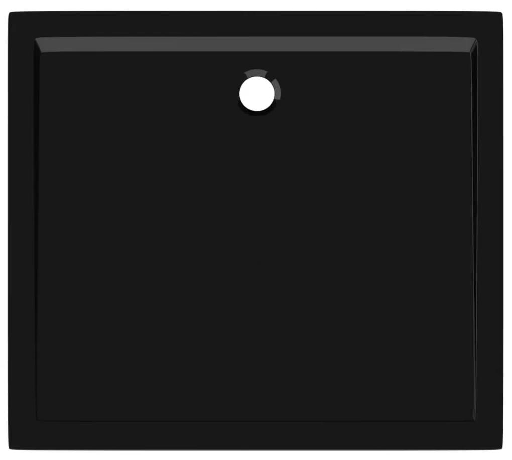 vidaXL Βάση Ντουζιέρας Ορθογώνια Μαύρη 80 x 90 εκ. από ABS