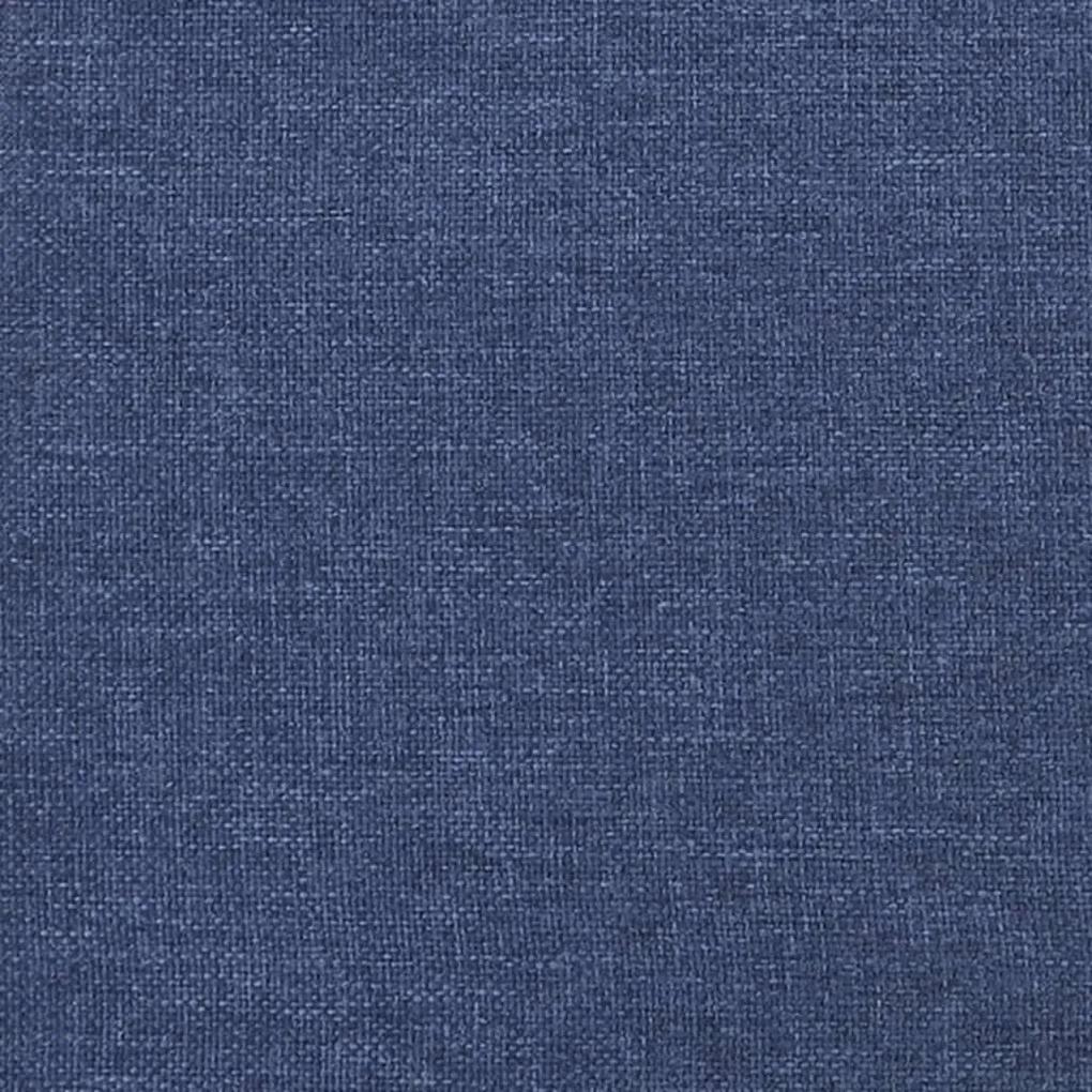 Πλαίσιο Κρεβατιού Boxspring Μπλε 140 x 190 εκ. Υφασμάτινο - Μπλε