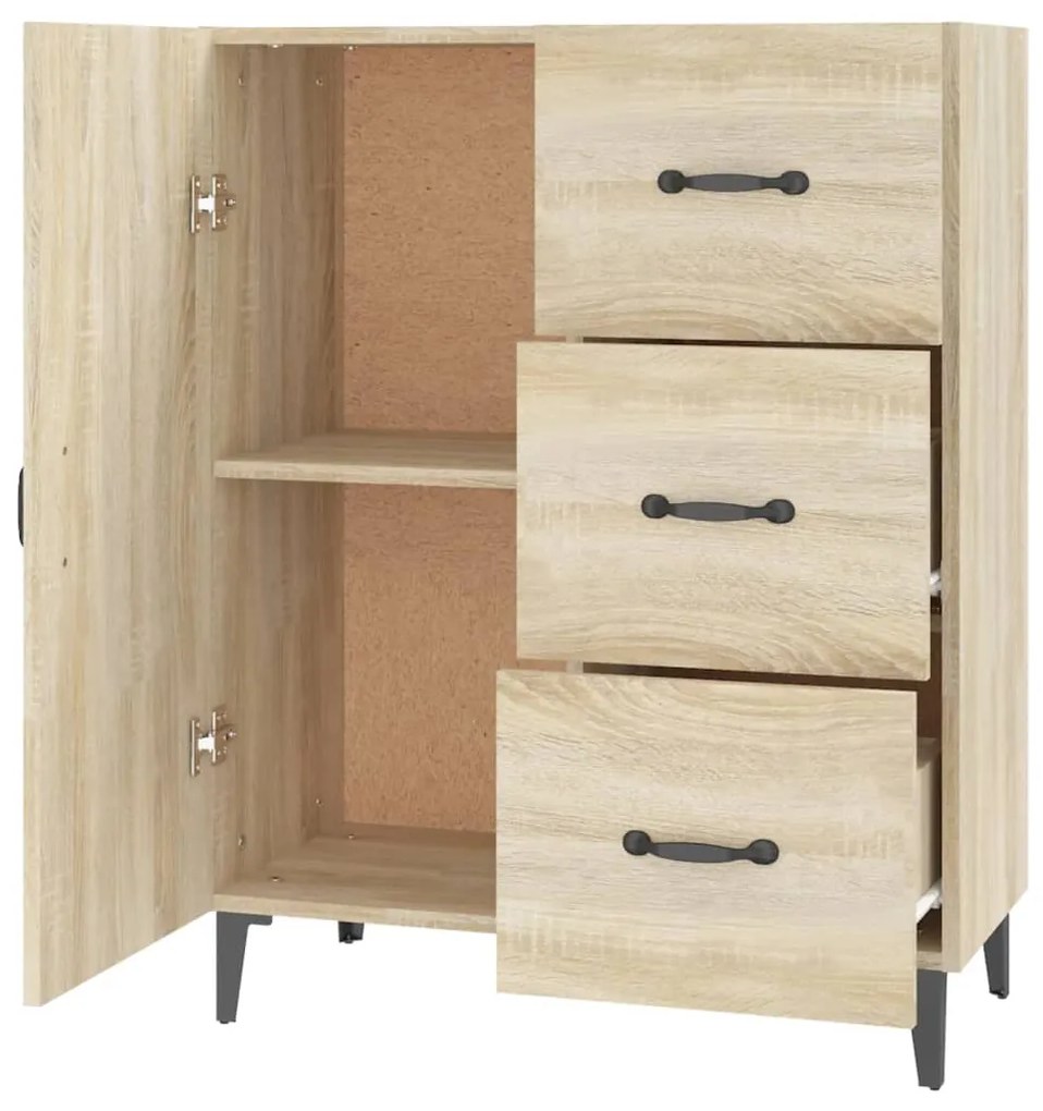 vidaXL Ντουλάπι Sonoma Δρυς 69,5 x 34 x 90 εκ. από Επεξεργασμένο Ξύλο