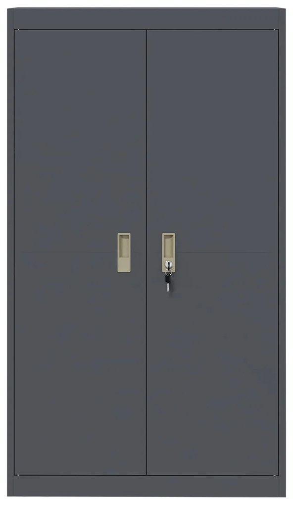 vidaXL Ντουλάπι αποθήκευσης 2 pcs Ανθρακί 80 x 40 x 140 εκ