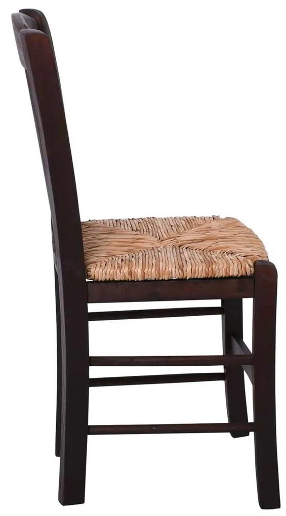 Καρέκλα Ψάθα CASA Εμποτ.Καρυδί 42x45x88cm