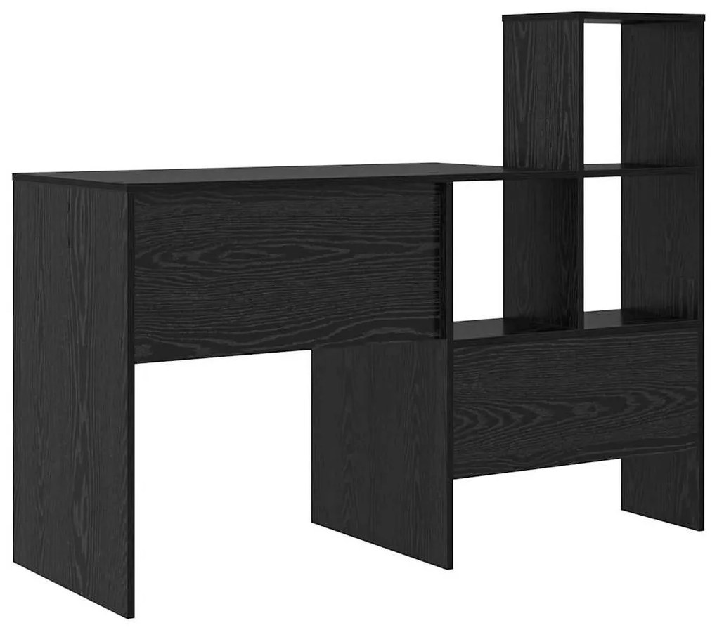 vidaXL Γραφείο με ράφι Μαύρη δρυς 100 x 40 x 90 cm Επεξεργασμένο ξύλο