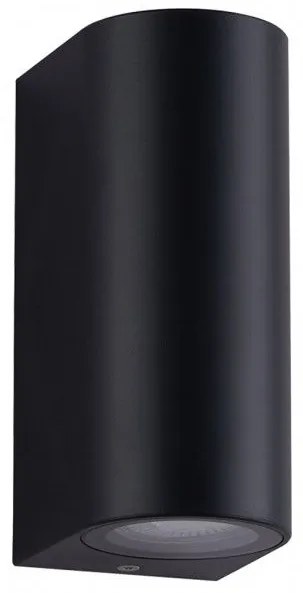 Απλίκα Φωτιστικό Τοίχου Curba IP44 GU10 2Χ7W seaside class GK 40-900121 Μαύρο