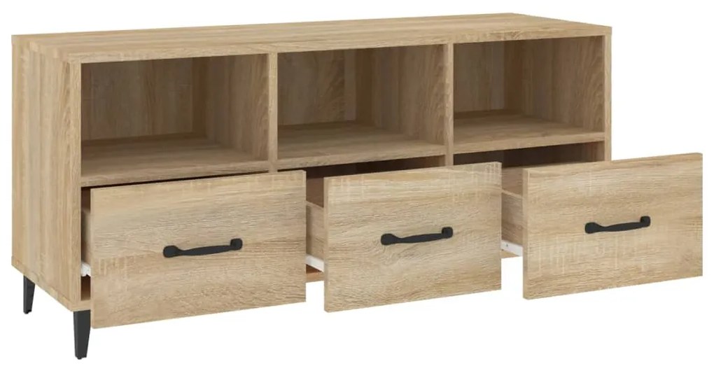 vidaXL Έπιπλο Τηλεόρασης Sonoma Δρυς 102x35x50 εκ. Επεξεργ. Ξύλο