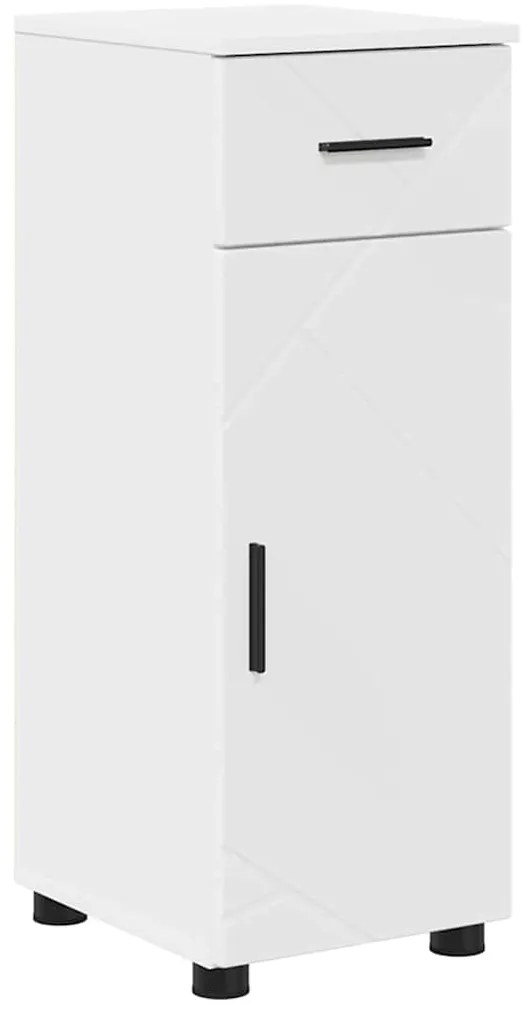 vidaXL Σετ Επίπλων Μπάνιου με συρτάρι 4 pcs Λευκό 30 x 35 x 192 εκ.