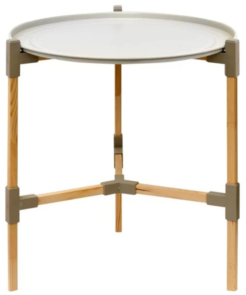 Τραπεζάκι Βοηθητικό 0243609 Φ46x53cm Beige