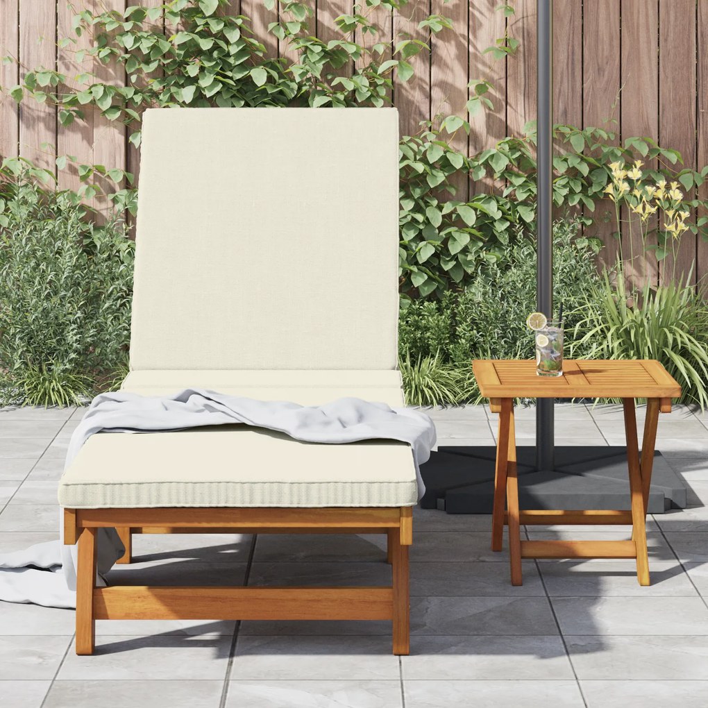 vidaXL Ξαπλώστρα 2 pcs Καφέ 40 x 40 x 40εκ Μασίφ ξύλο ακακίας