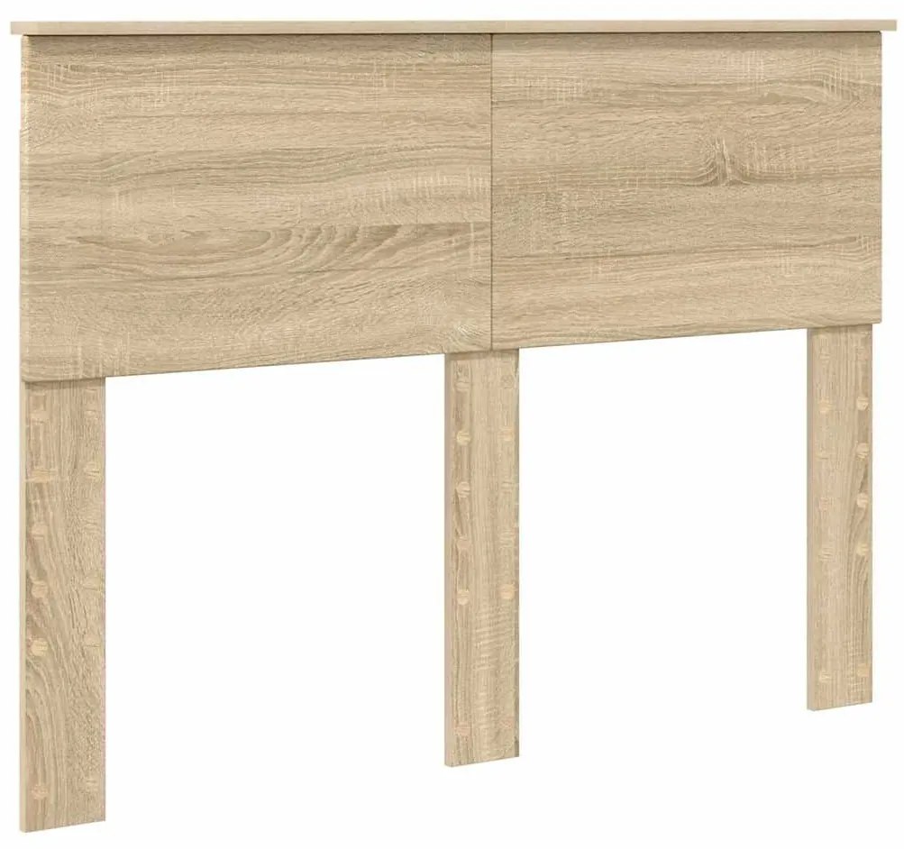 vidaXL Κεφαλάρι με κεφαλάρι Δρύς Sonoma 135 cm Επεξεργασμένο ξύλο