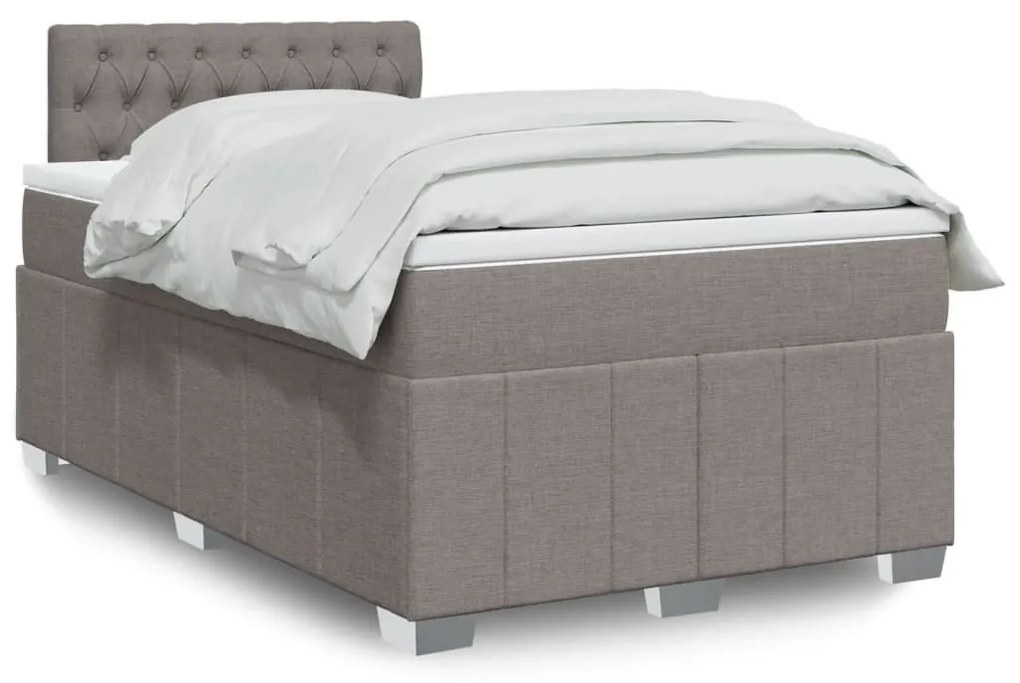 ΚΡΕΒΑΤΙ BOXSPRING ΜΕ ΣΤΡΩΜΑ TAUPE 120X200 ΕΚ. ΥΦΑΣΜΑΤΙΝΟ 3287046