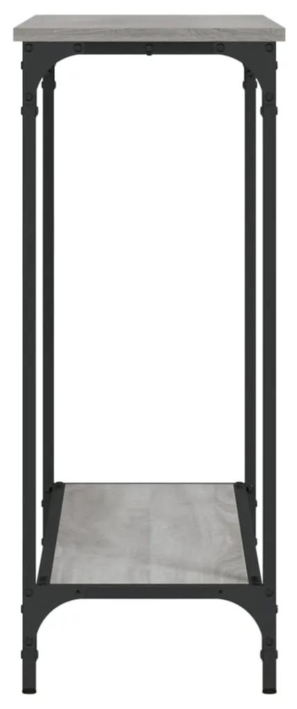 vidaXL Τραπέζι Κονσόλα Γκρι Sonoma 101x30,5x75 εκ. Επεξεργασμένο Ξύλο
