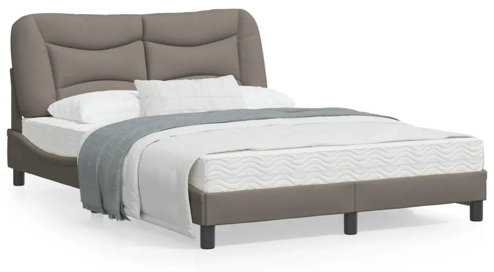 Σκελετός Κρεβατιού με LED Χωρίς Στρώμα Hvar Taupe 120x200 εκ.