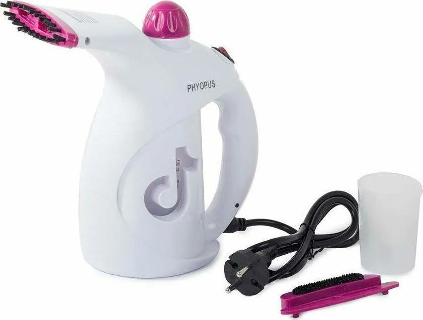 Phyopus ΑΤ1183 Ατμοκαθαριστής Ρούχων Χειρός 800W με Δοχείο 200ml Λευκός