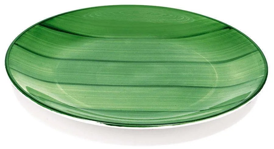 Πιάτο Γλυκού Striche SK00313 Φ20,5cm Green Zafferano Κεραμικό
