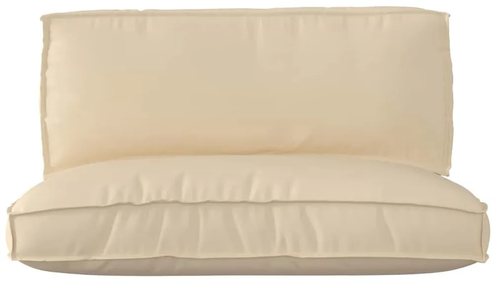 vidaXL Σετ Μαξιλαριών Πάγου 2 pcs Μπεζ Ύφασμα Όξφορντ