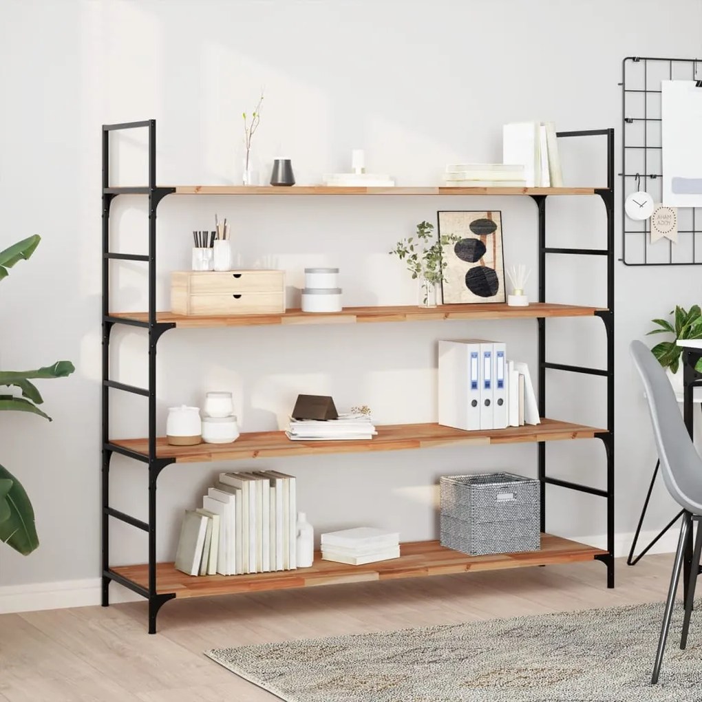 vidaXL Ράφια Κρεμαστά 3 Τεμ. 160x40x2εκ. Φινίρισμα Λαδιού Μασίφ Ακακία