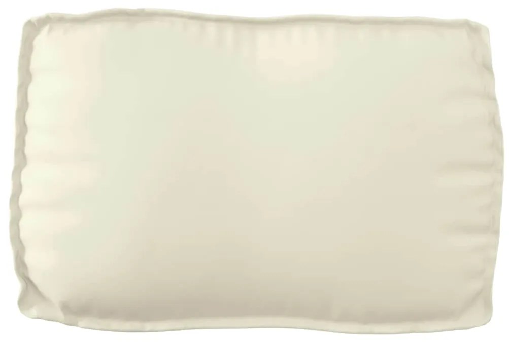 vidaXL Μαξιλάρι παλέτας για πλάτη Κρεμ 70 x 40 x 12 cm Ύφασμα Oxford