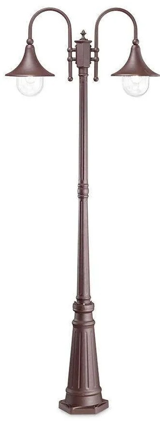 Φωτιστικό Δαπέδου Cima 246840 83x216x25cm 2xE27 60W Coffee Ideal Lux Aluminium