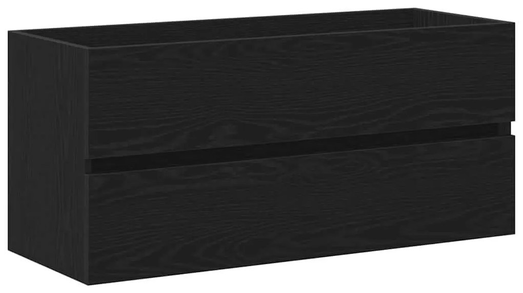 vidaXL Ντουλάπα Νεροχύτη Επιτοίχιο Μαύρη δρυς 90 x 39 x 62 εκ.
