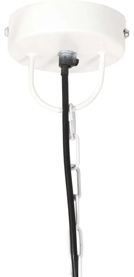 vidaXL Φωτιστικό Κρεμαστό Στρογγυλό 25 W Λευκό 48 εκ. Ε27