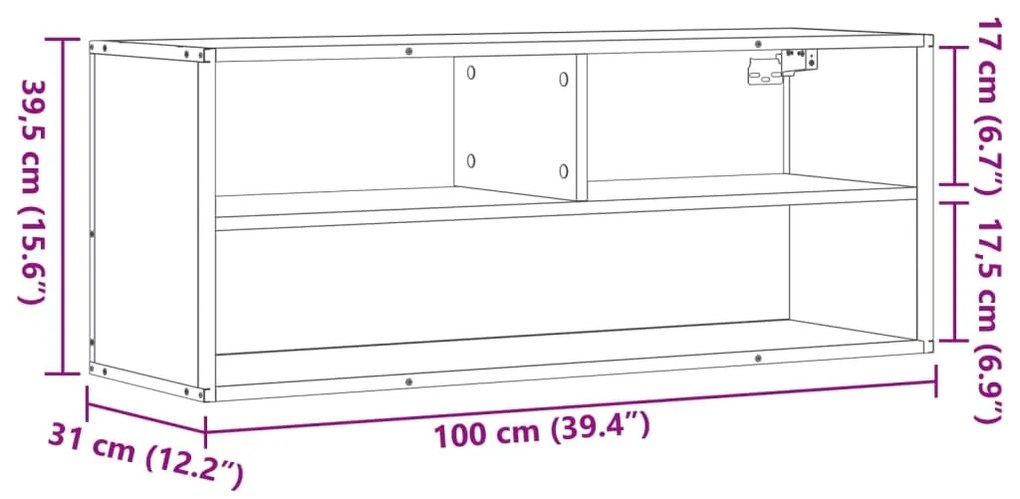 ΈΠΙΠΛΟ ΤΗΛΕΟΡΑΣΗΣ ΚΑΠΝΙΣΤΗ ΔΡΥΣ 100X31X39,5ΕΚ ΕΠΕΞ.ΞΥΛΟ/ΜΕΤΑΛΛΟ 848936