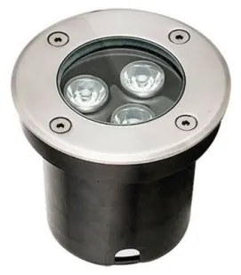 Επιδαπέδιο σποτ χωνευτό LED Lotus inox Viokef-4186800-Ασημί 4186800