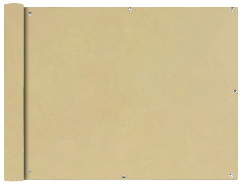 Διαχωριστικό Βεράντας Μπεζ 90 x 400 εκ. από Ύφασμα Oxford