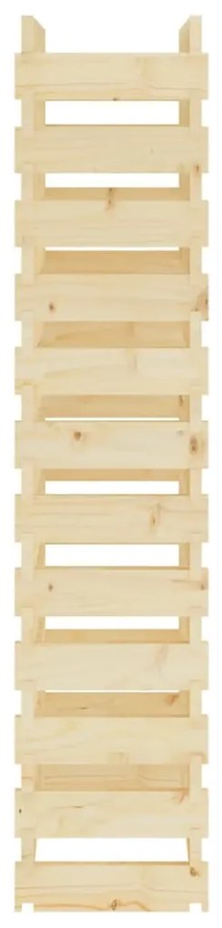 vidaXL Ραφιέρα Κρασιών 65 x 29 x 134 εκ. από Μασίφ Ξύλο Πεύκου