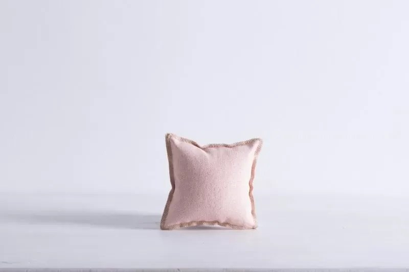 Beauty Home ΜΑΞΙΛΑΡΑΚΙ ΜΕ ΥΦΑΣΜΑ LUREX ΡΟΖ 10 x 10 cm
