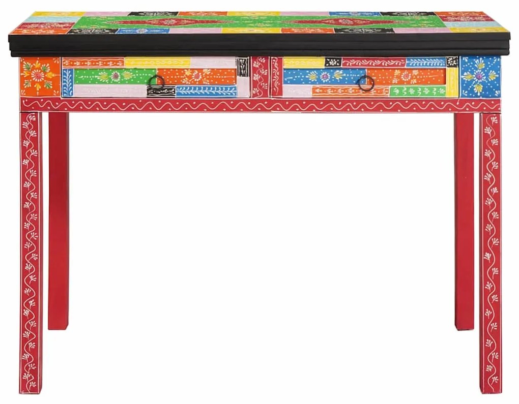 vidaXL Γραφείο με συρτάρι Καφέ 100 x 50 x 75 cm Μασίφ ξύλο μάνγκο
