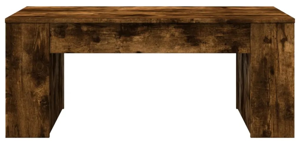 vidaXL Τραπεζάκι Σαλονιού Καπνιστή Δρυς 102x55x42εκ Επεξεργασμένο Ξύλο
