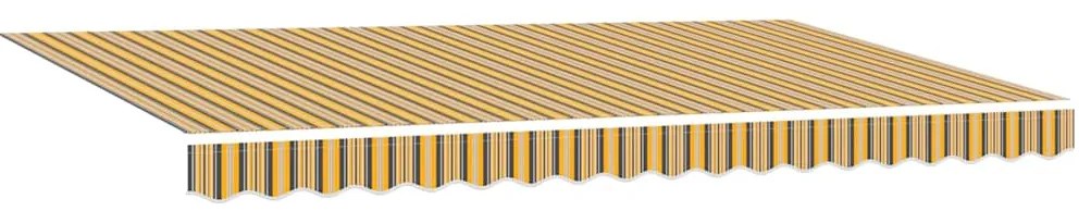 vidaXL Σκηνίτσα Αναδιπλούμενη Κίτρινο 400 x 200 cm ύφασμα