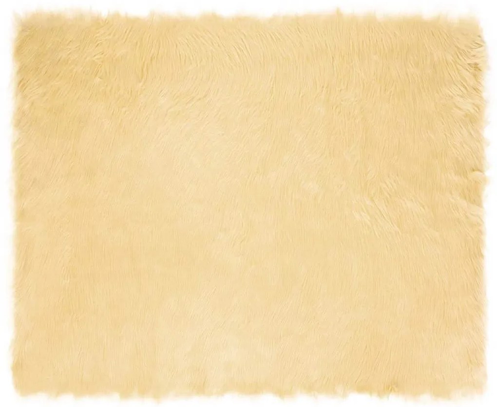 vidaXL Ψεύτικο Δέρμα Προβάτου Χαλί Tafalla Κρεμ 200 x 280 εκ.
