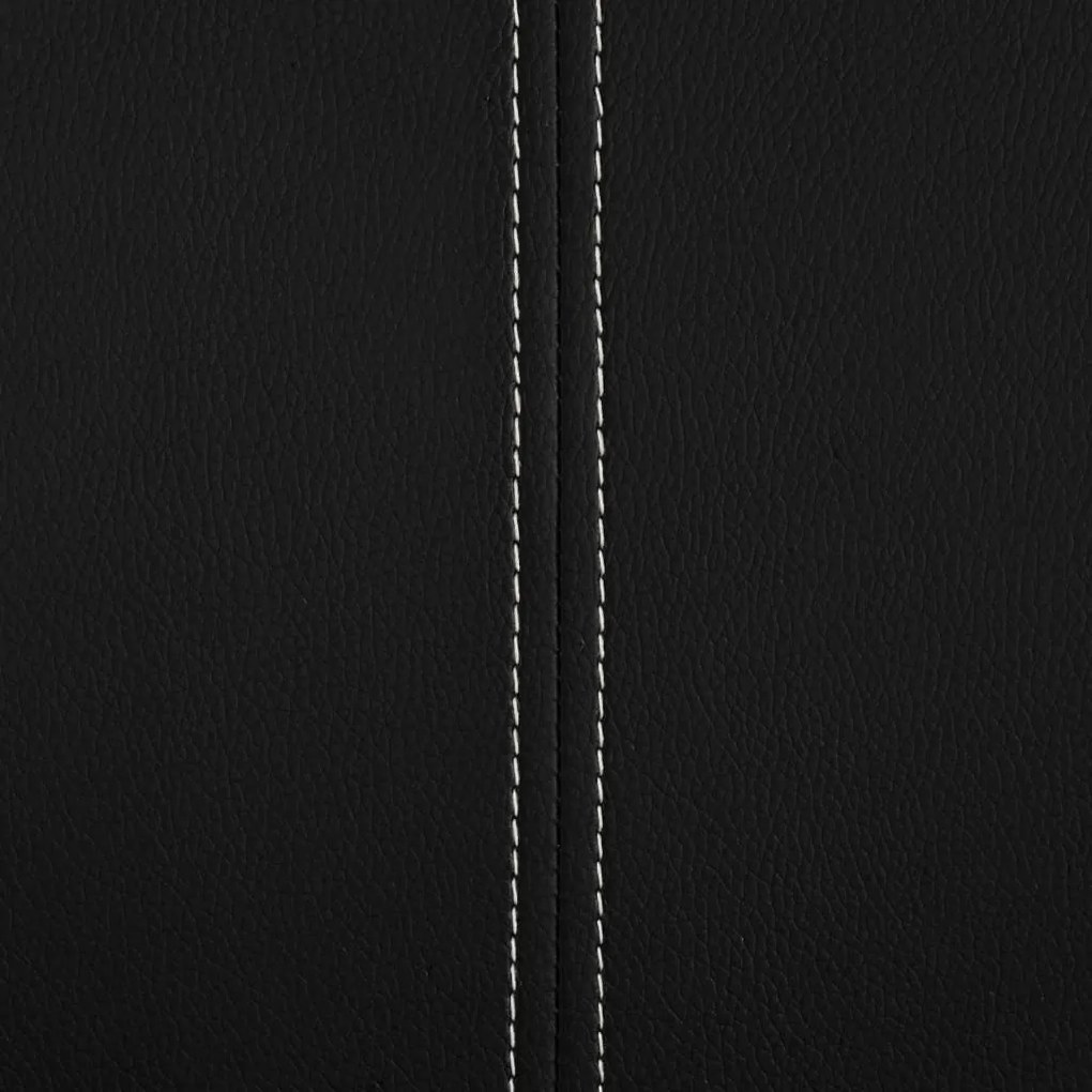 vidaXL Καρέκλες Τραπεζαρίας «Πρόβολος» 2 τεμ. Μαύρες Συνθετικό Δέρμα