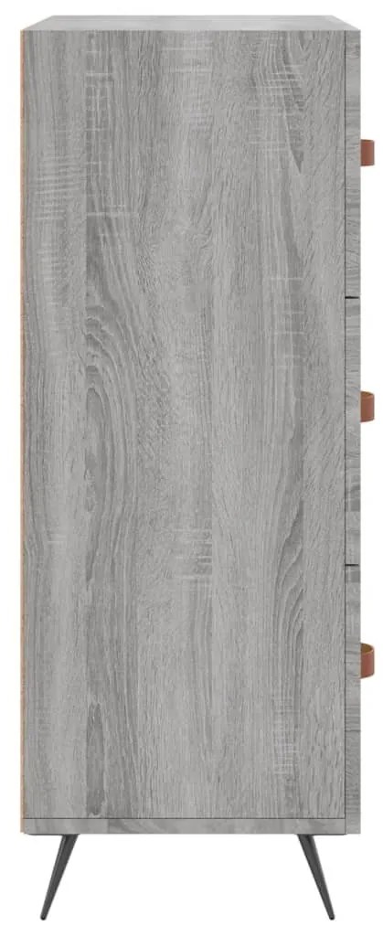 vidaXL Συρταριέρα Γκρι Sonoma 69,5 x 34 x 90 εκ. από Επεξεργ. Ξύλο