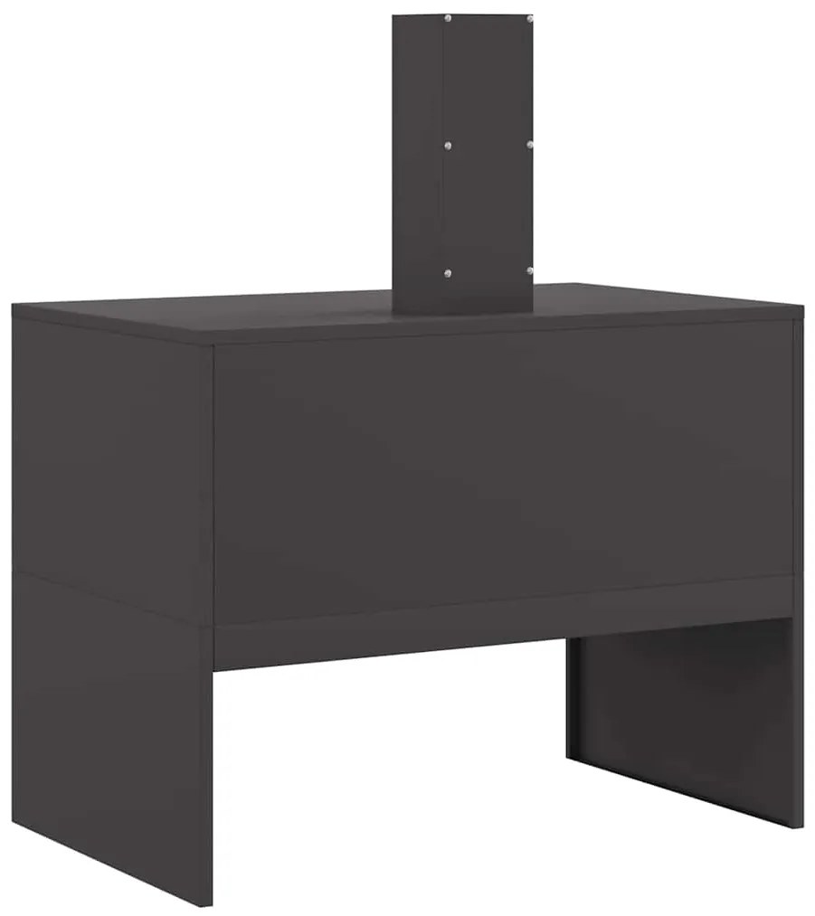 vidaXL Φωτιά Μαύρο 80 x 50 x 96 εκ. Κρύα έλαση από χάλυβα