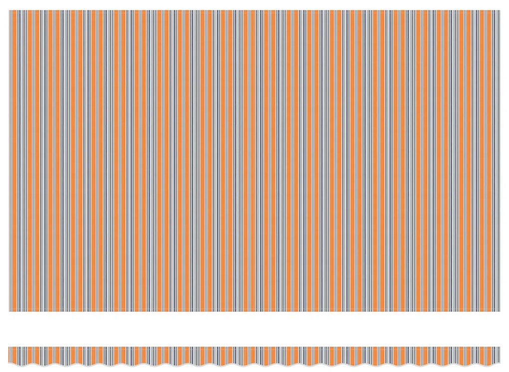 vidaXL Ανασυρόμενη Τέντα Μ multicolour Ριγέ 500x300 εκ.
