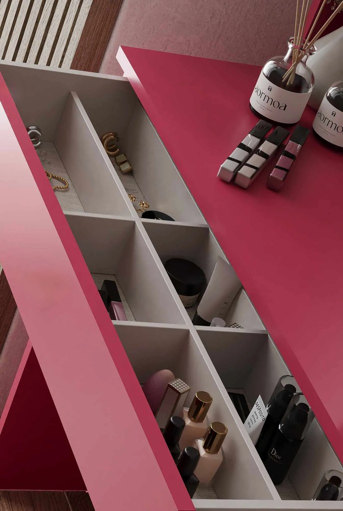 Make-Up Table Harmony Mini Round - Raspberry Raspberry