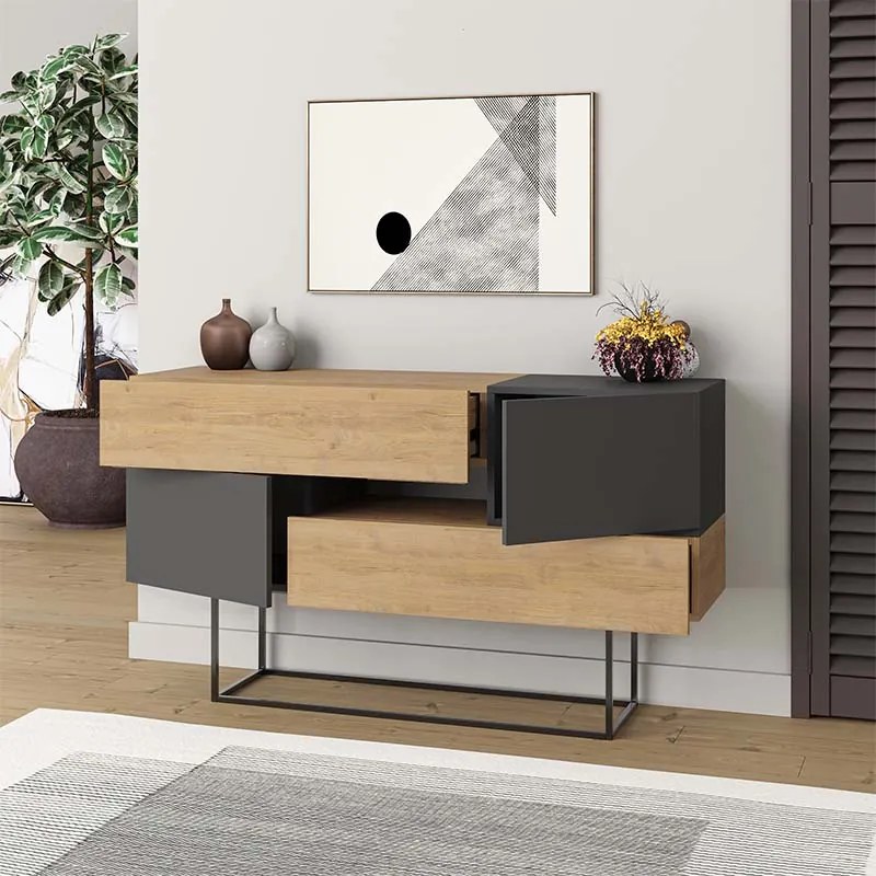ΜΠΟΥΦΕΣ EROS MEGAPAP ΦΥΣΙΚΟ ΟΞΙΑΣ - ΑΝΘΡΑΚΙ 145X40X82ΕΚ.