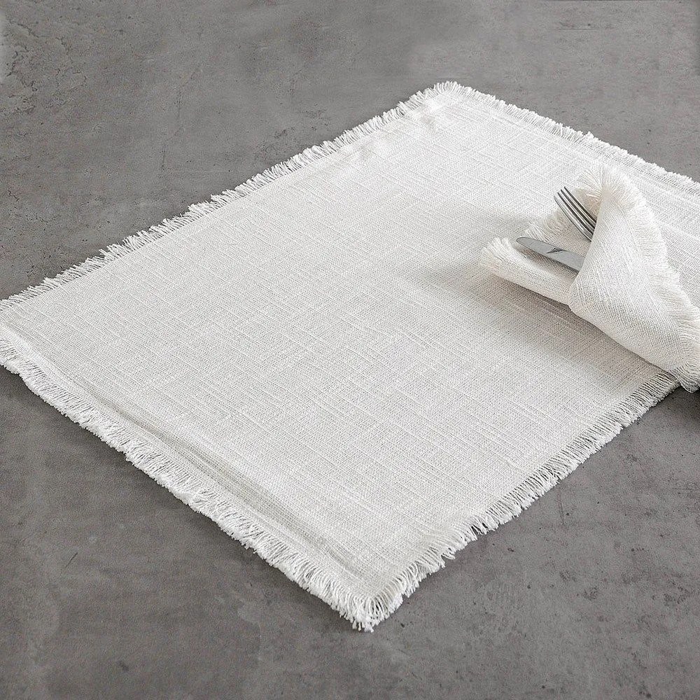 Σουπλά Merit Off White Ρυθμός 35x50cm 100% Βαμβάκι