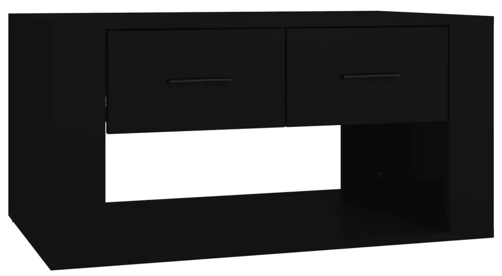 vidaXL Τραπεζάκι Σαλονιού Μαύρο 80x50x40 εκ. Επεξεργασμένο Ξύλο
