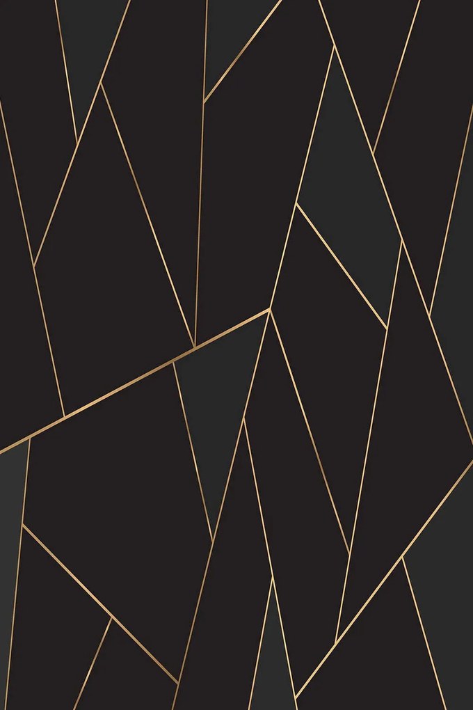 Χαλί Exfab321 593HFT1883 Black-Gold Conceptum Hypnose 100X200cm