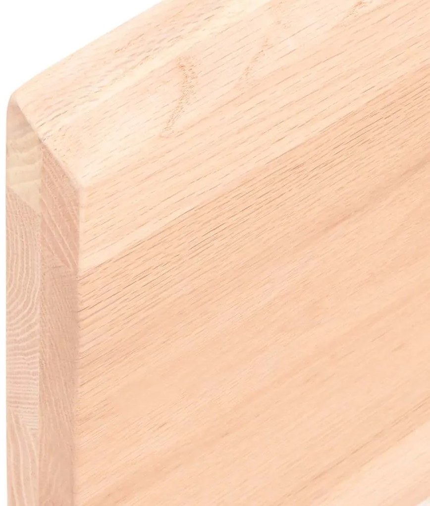 vidaXL Ράφι Τοίχου 120x50x(2-4) εκ. από Ακατέργαστο Μασίφ Ξύλο Δρυός