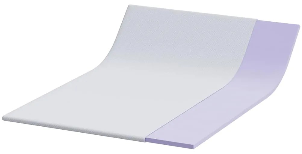 vidaXL Στρώμα επικάλυψης Λευκό 70 x 200 x 3.5 εκ Υφασμα Jacquard