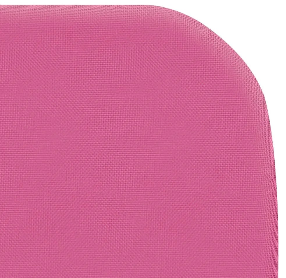 Ξαπλώστρες Πτυσσόμενες 2 τεμ. Ροζ από Ατσάλι / Ύφασμα - Ροζ