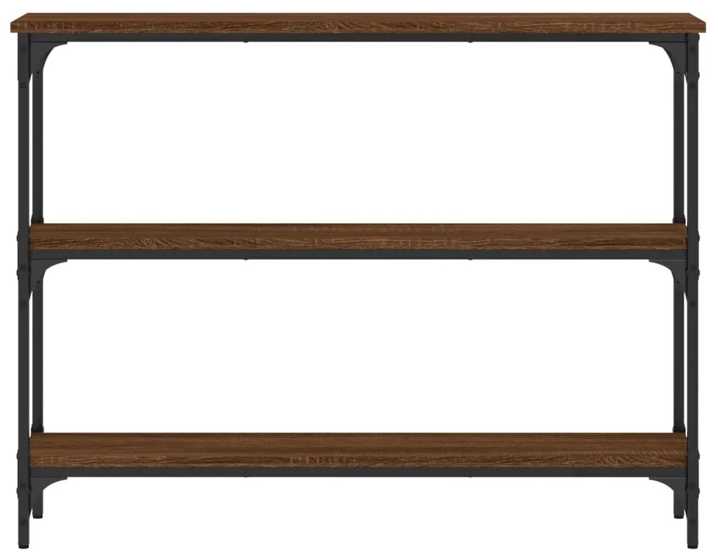 vidaXL Τραπέζι Κονσόλα Καφέ Δρυς 100x22,5x75 εκ. Επεξεργασμένο Ξύλο