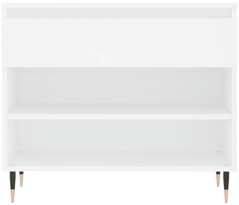 vidaXL Παπουτσοθήκη Λευκή 70 x 36 x 60 εκ. από Επεξεργασμένο Ξύλο