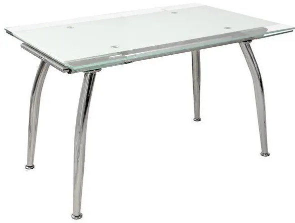 Σετ τραπεζαρίας C10009.01 7τμχ με Τραπέζι LOCA 120+50x80x75εκ. & Καρέκλες ΤΕΤΑ Εκρού
