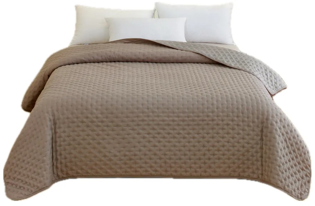 Κουβερλί 2 Όψεων (220x240) Hotel Grey/Dark Grey 100% Microfiber