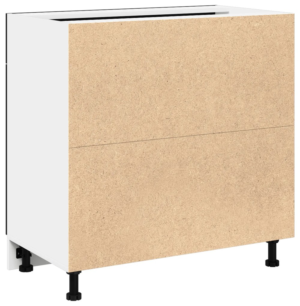 vidaXL Κάβες με Συρτάρι σε Μαύρη Δρυς, 80x46x81,5 εκ, Κατασκευασμένο από Επεξεργασμένο Ξύλο